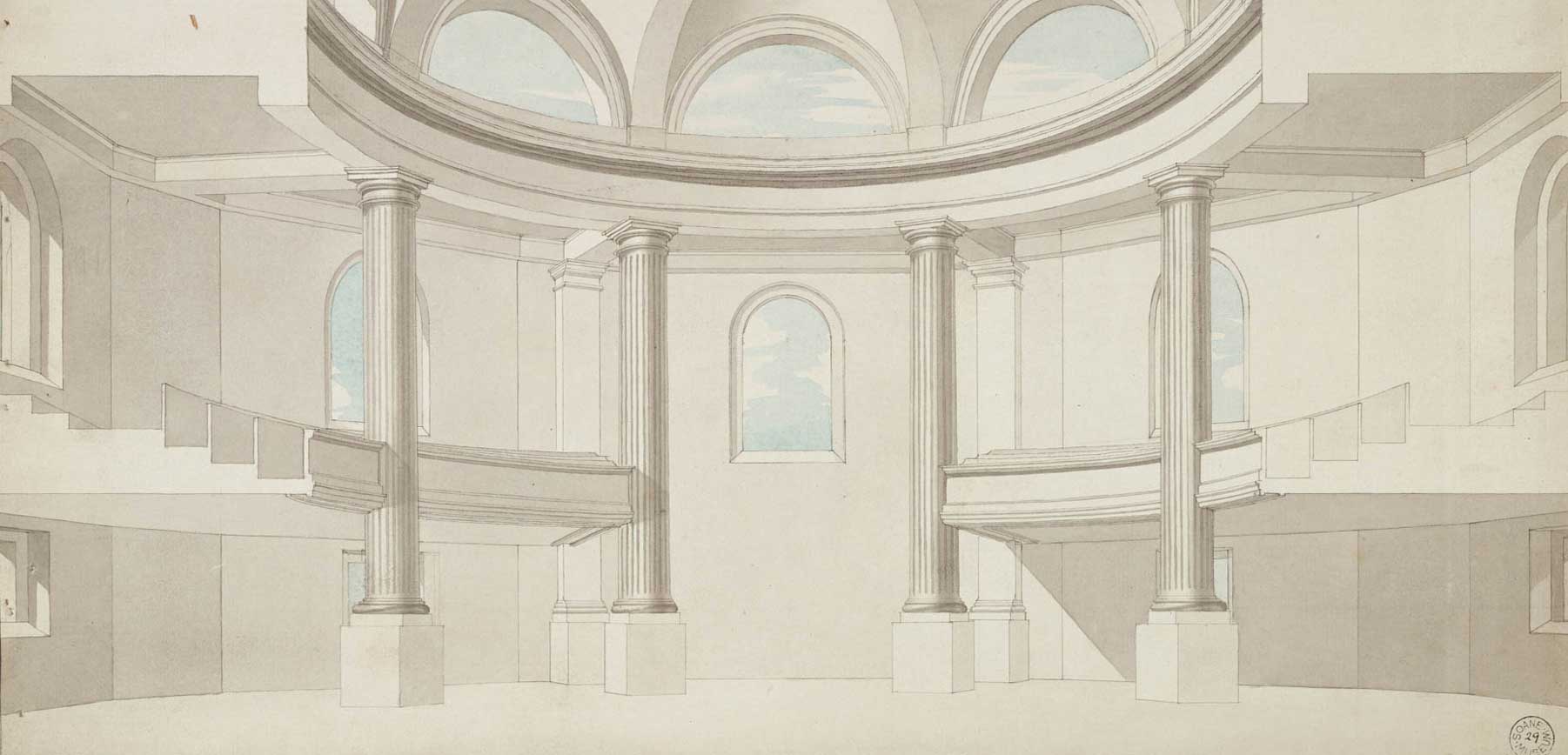 An early concept by James Spiller for the new Hackney Church. 